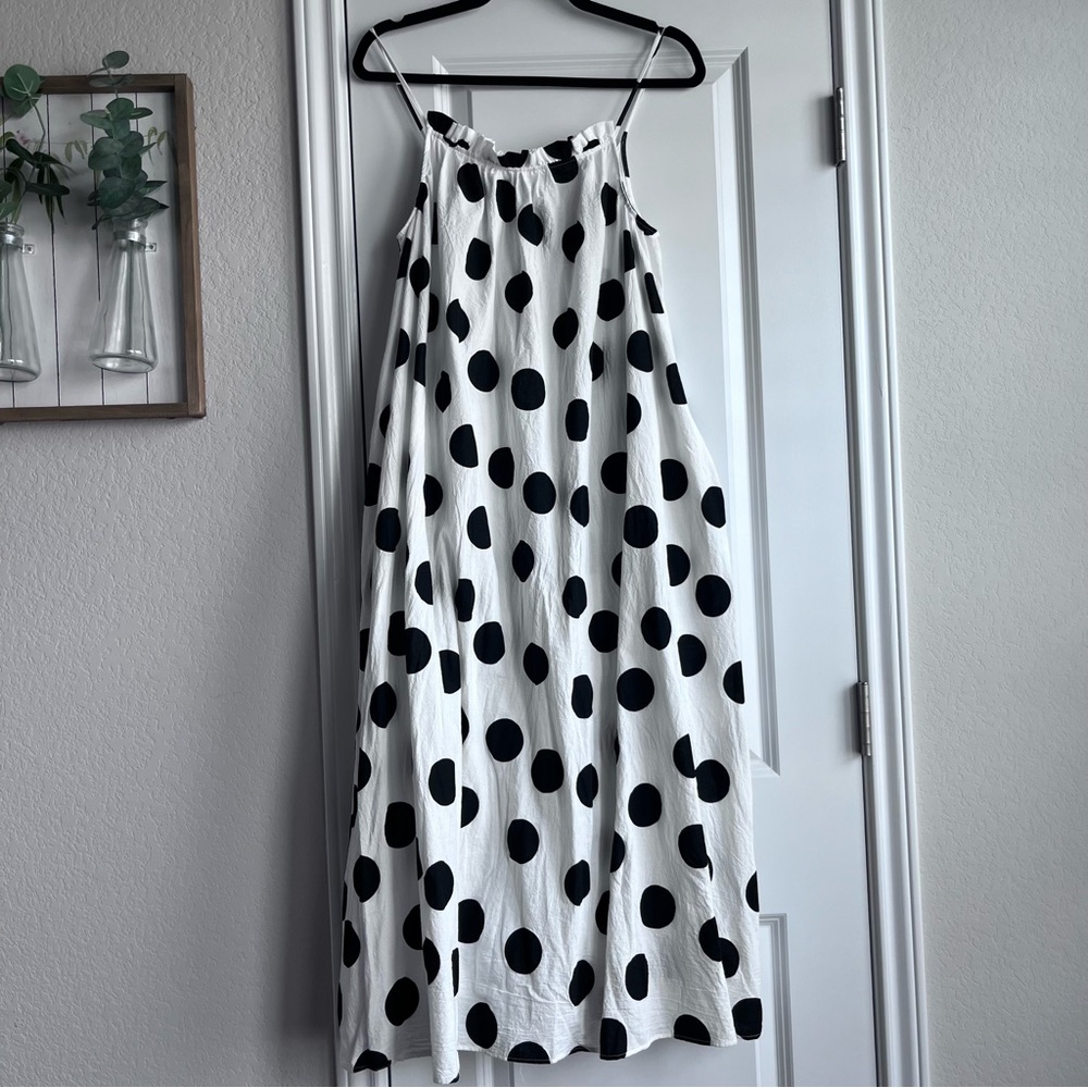 Tabitha Brown x Target large polka dot midi dress